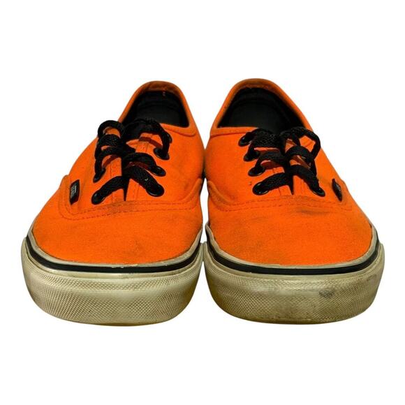 Vans Authentic Orange Canvas Low-Top Sneakers Women’s Size 7 - Picture 2 of 8